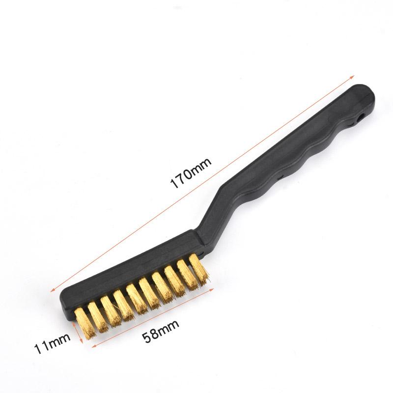 Steel Wire Brush and Brass Wire Brush Gas Stove Cleaning Brushes Kitchen Tool Metal Fiber Brushes Iron Brush Home Cleaning Tools
