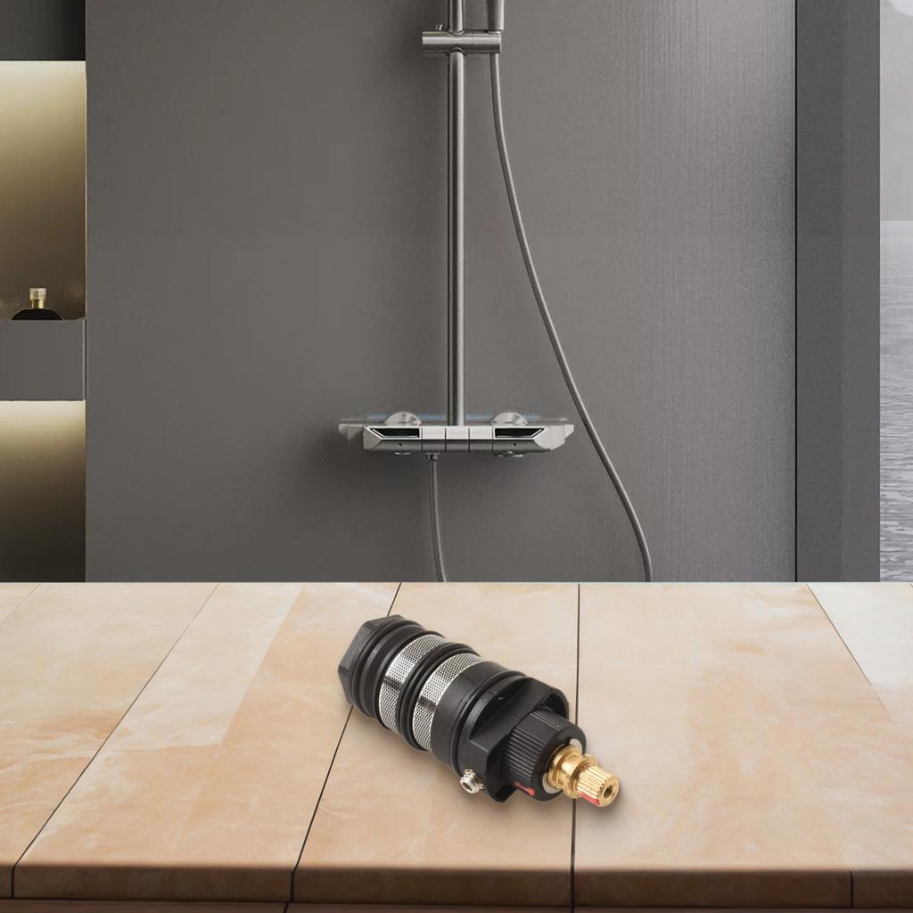 Home Improvement Plumbing Thermostatic Spool Repair Kit Thermostat Cartridge Brass Replacement H5 Alloy Plastic