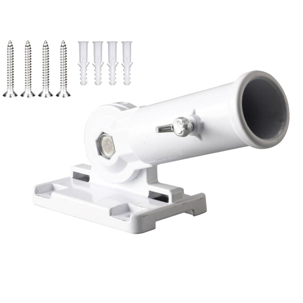 Adjustable Bracket Flag Pole Holder Drainage Hole Feature