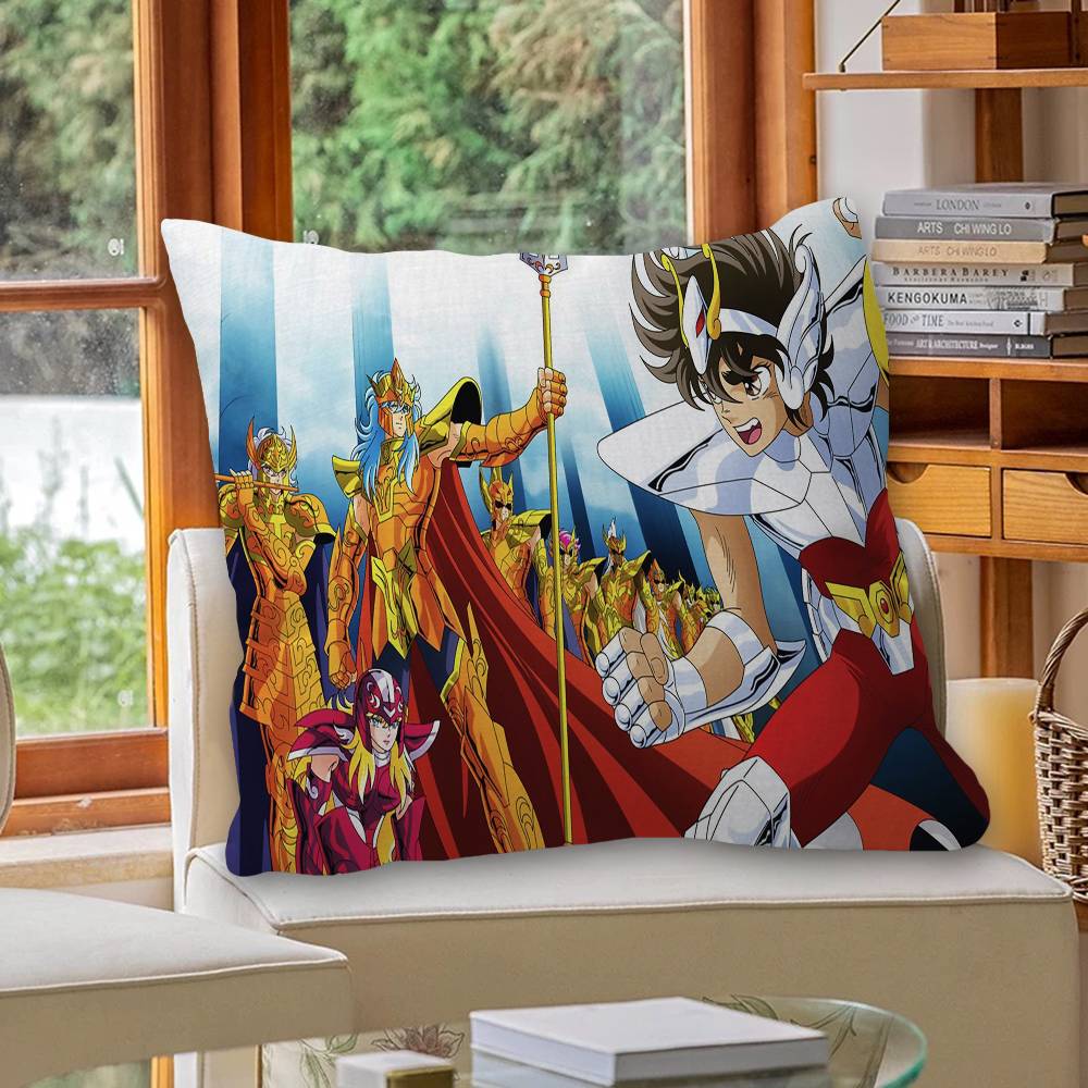 Retro Anime Saint Seiya Cushion Cover Decorative Pillow Sofa Home Decor case pillow cases