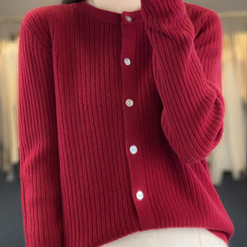 

Осенне-зимний вязаный кардиган женский повседневный на пуговицах с длинным рукавом модный кардиган простой кардиган-DR-2615 XXL