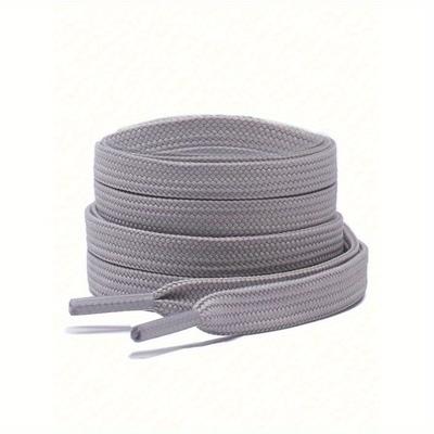 1pair Solid Shoelaces For Sneakers Decoration