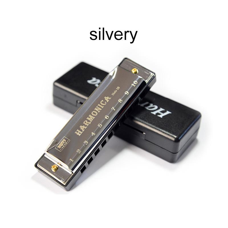 1pc Mini Harmonica Key of C 10 Hole Diatonic Harmonica with Case Party Favors Festival Noise Generator Gathering Gifts TMZ