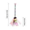 LED Halloween Party Witch Broom Kids Plastic Cosplay Flying Broomstick Props For Masquerade Halloween Cosplay Accessories