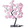 USB LED Cherry Blossom Crystal Tree Lamp for Room Decoration - Rose Flower Light with Colorful Simulated Lights