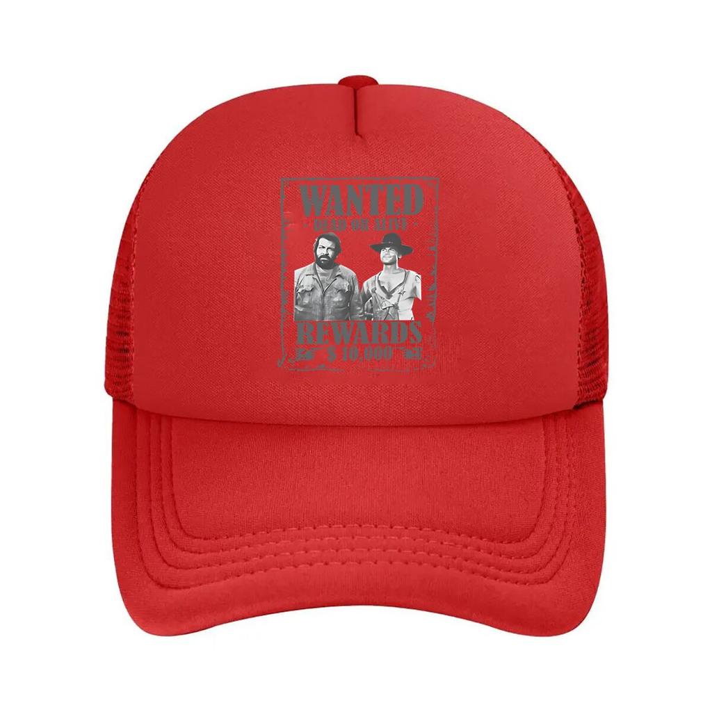 Wanted Poster Classic Western Style Dead or Alive Reward Design Mesh Baseball Cap