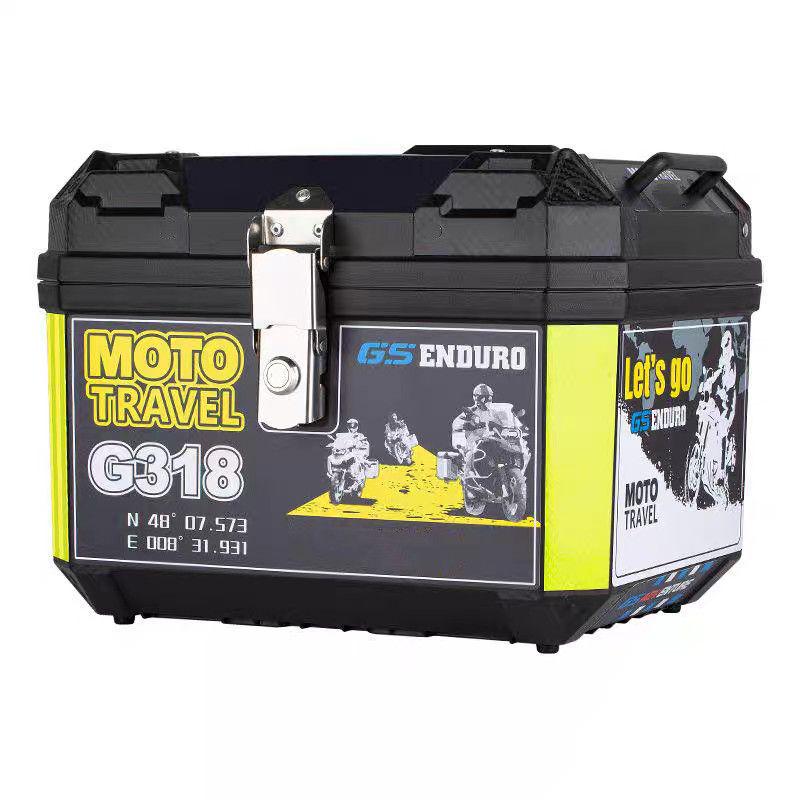 Waterproof, thickened extra-large tail box for electric vehicles and motorcycles, compatible with Ninebot and Niu.