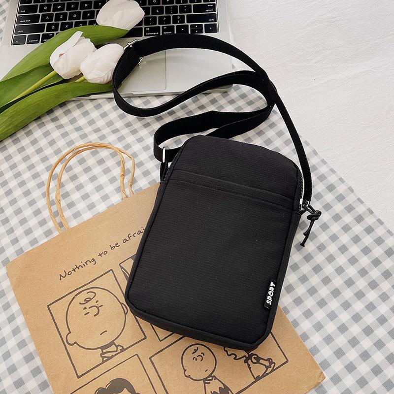 Women's Ultra-Light Crossbody Canvas Bag - Compact Summer Mobile Phone Carrier