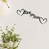 Heart Metal Wall Decor Iron Statue Rust Proof Love You More Sign Valentine Wedding Gift Halloween Christmas New Year