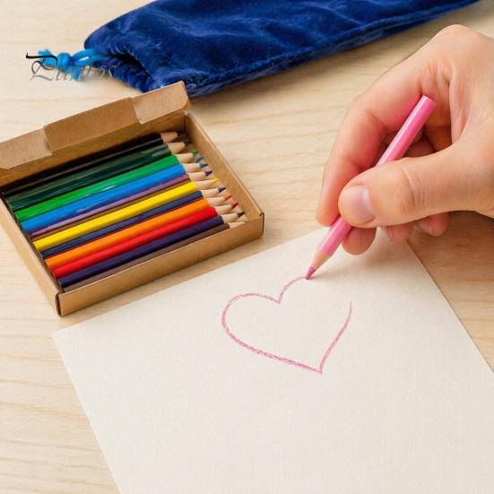 Sketching Pencils for Kindergarten 12PCS Colored Set, with Smooth Wood Barrel, Vibrant Colors Creative Art Supplies School Painting Tools, Coloring