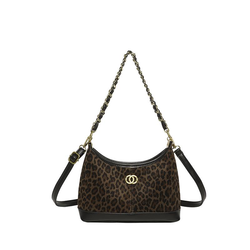 

Women s Autumn Minimalist Cross-Body Handbag - Trendy and Versatile Fashion Bag леопардовий/коричневий