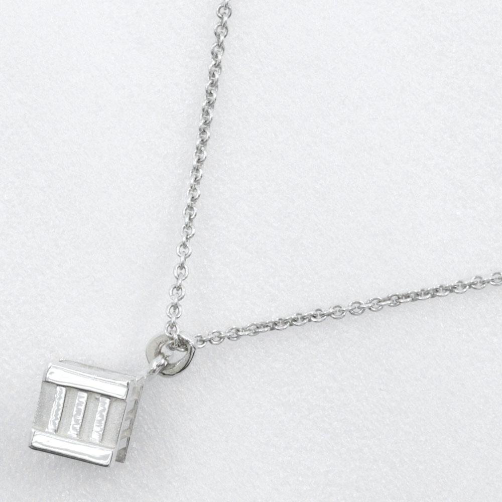 TIFFANY&Co. Atlas Cube Necklace Silver925 7.0g Women Used