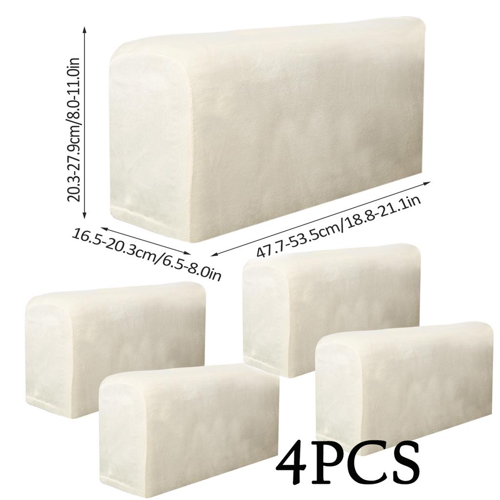 2pcs Sofa Armrest Protector Universal Armchair Covers Non-Slip Soft Warm Couch Arm Rest Covers Thickened Furniture Protector