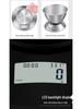 Stainless Steel Kitchen Scale with Bowl, 5kg/1g, 0.1g Precision Baking & Food Table Scale.