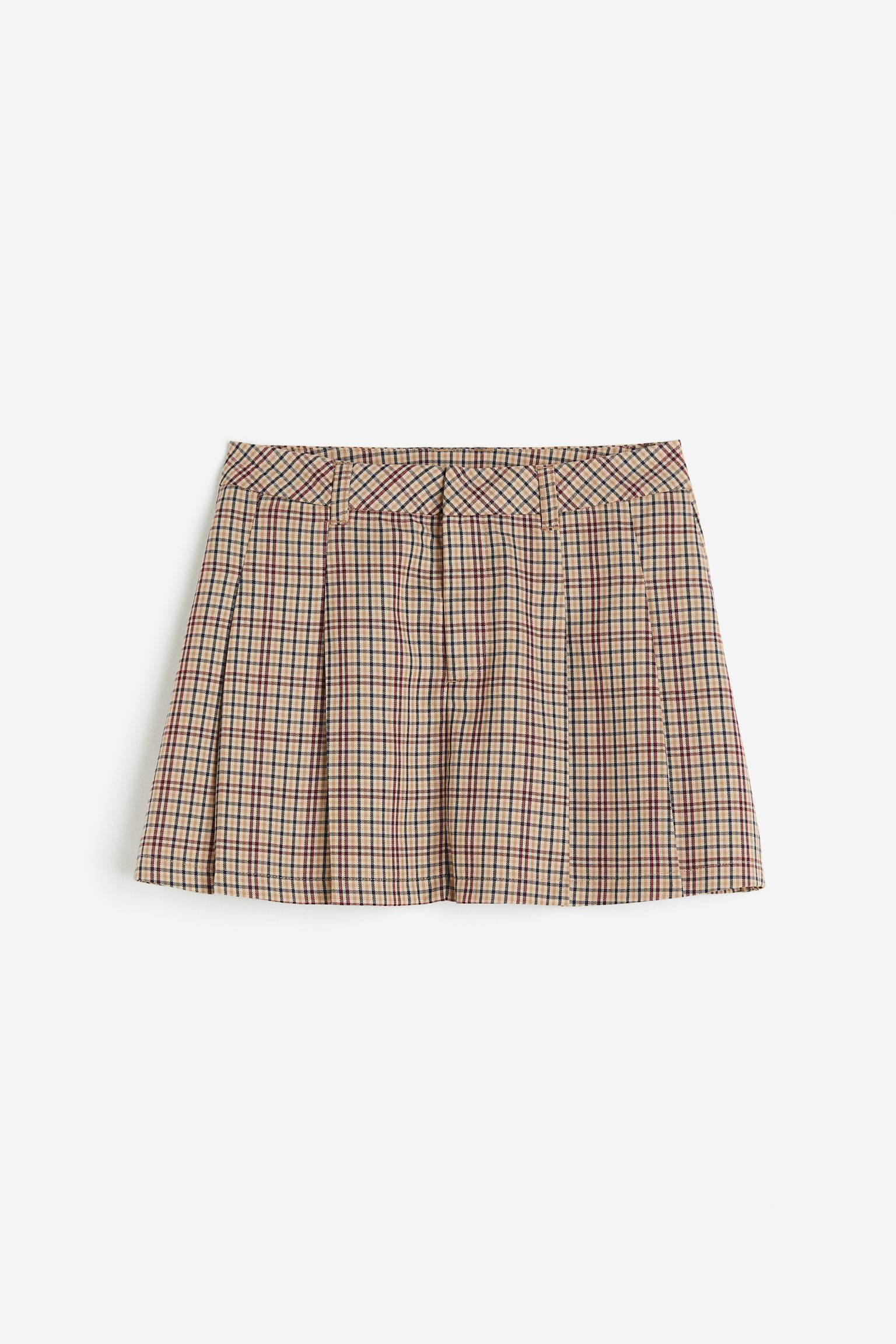 

Pleated A-line skirt