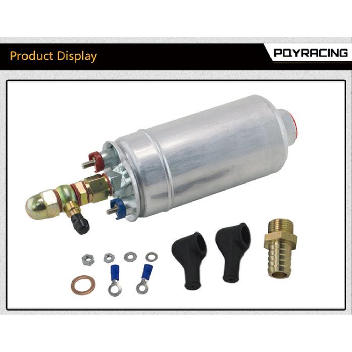 External Fuel Pump 0580 254 044  FUEL PUMP WITH BANJO FITTING KIT HOSE ADAPTOR UNION 8MM OUTLET TAIL PQY-FPB044R
