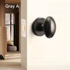 Single-Sided Black Concealed Door Handle Lock Easy Install Heavy Duty Zinc Alloy Privacy Door Knob With Lock for Bedroom