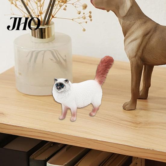 Car Decoration Simulation Cat Figurine PVC Solid Kitten Model Realistic Miniature Animal Figure Cute Desktop Ornament Home Cat-themed Cake Toppers