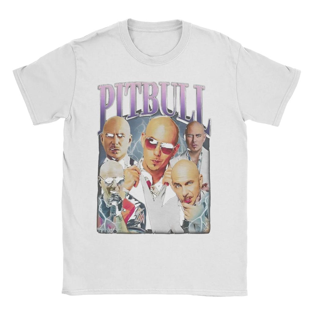 Lustiges Pitbull Rapper T-Shirt für Männer Frauen Rundhals Baumwolle T-Shirt Mr Worldwide Kurzarm T-Shirt Geburtstagsgeschenk Kleidung