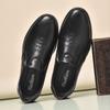 Fashion British Style Mens Loafers Genuine Leather Man Slip on Flats Outdoor Casual Shoes Business Men Driving Shoes All-match Moccasins