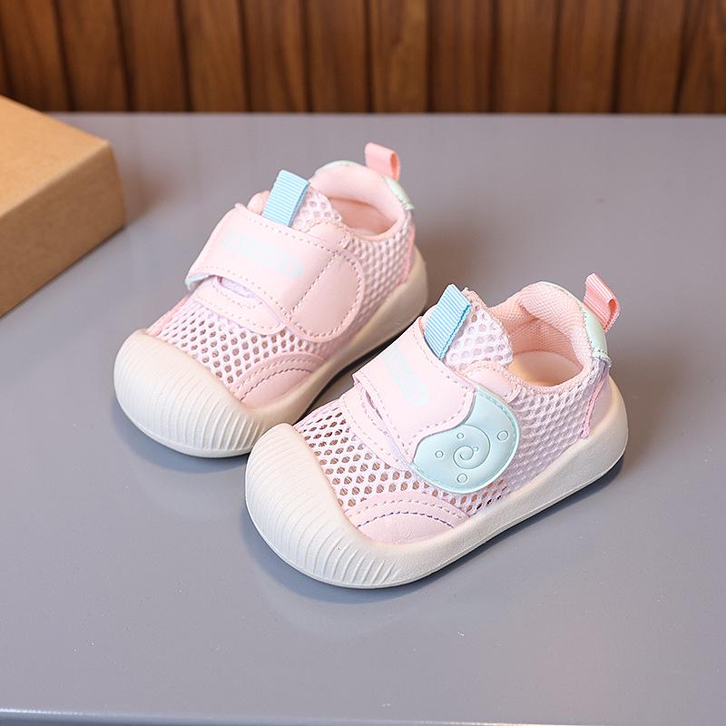 Baby Mesh Walking Shoes - Soft Sole, Breathable, Summer-Ready