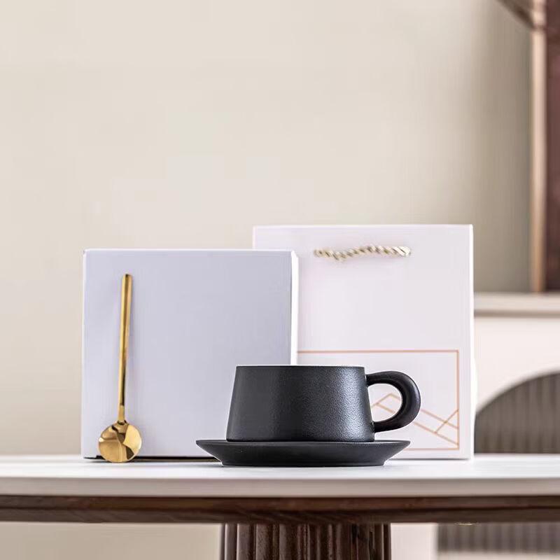 Ceramic Coffee Cup and Saucer Set