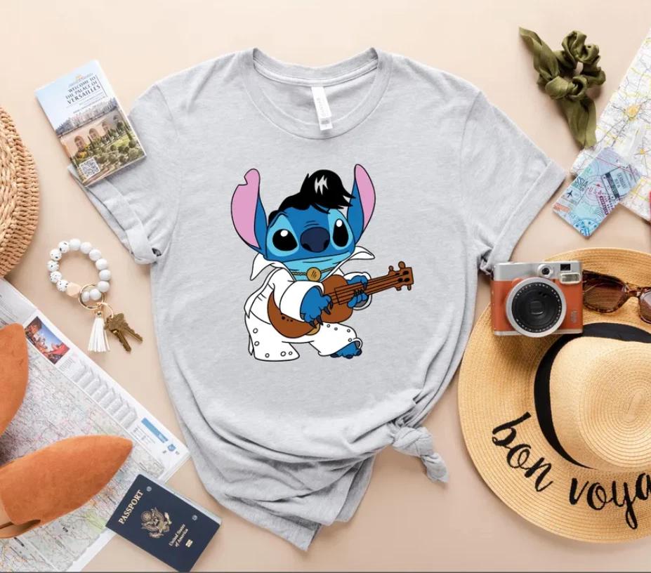 Stitch Elvis Shirt, Stitch Music Lover, Lilo and Stitch Shirt, Stitch As Elvis P M