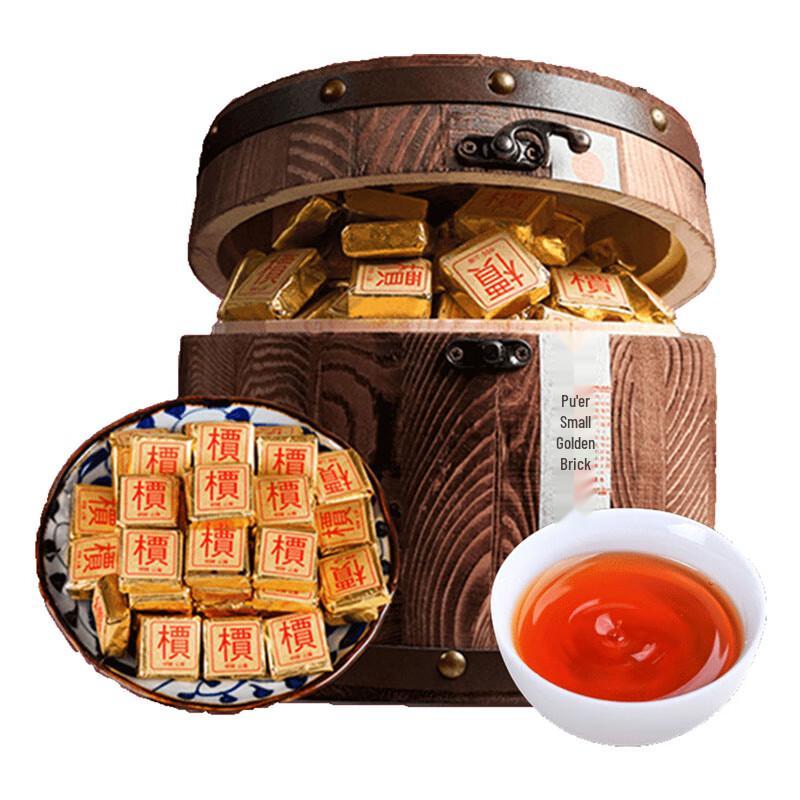 Yunnan Bingdao Ripe Pu-erh Tea Brick 1000g Gift Set