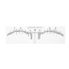 50Pcs Disposable Eyebrow Tattoo Ruler Sticker Microblading Measure Tool