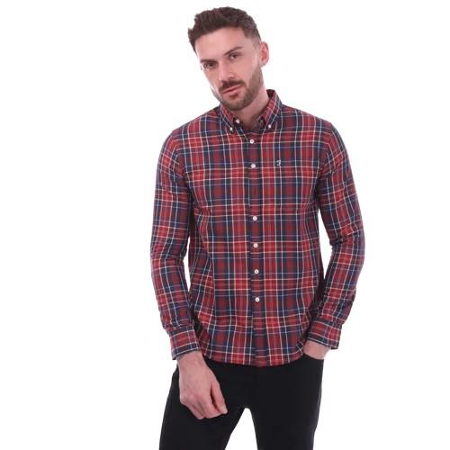 Farah Herren Edina Kariertes Oxfordhemd