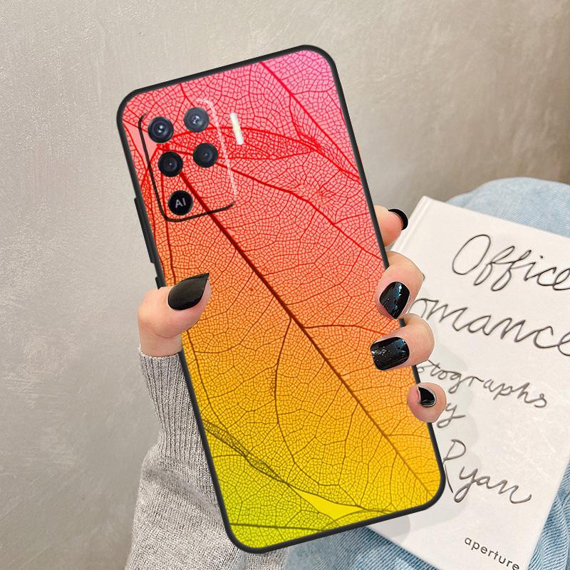 

Colorful Leaves Case For Oppo A5 Pro A15 A17 A57 A77 A94 A74 A54 A16 A76 A96 A40 A60 A80 A18 A38 A58 A78 A98 OPPO A60 4G