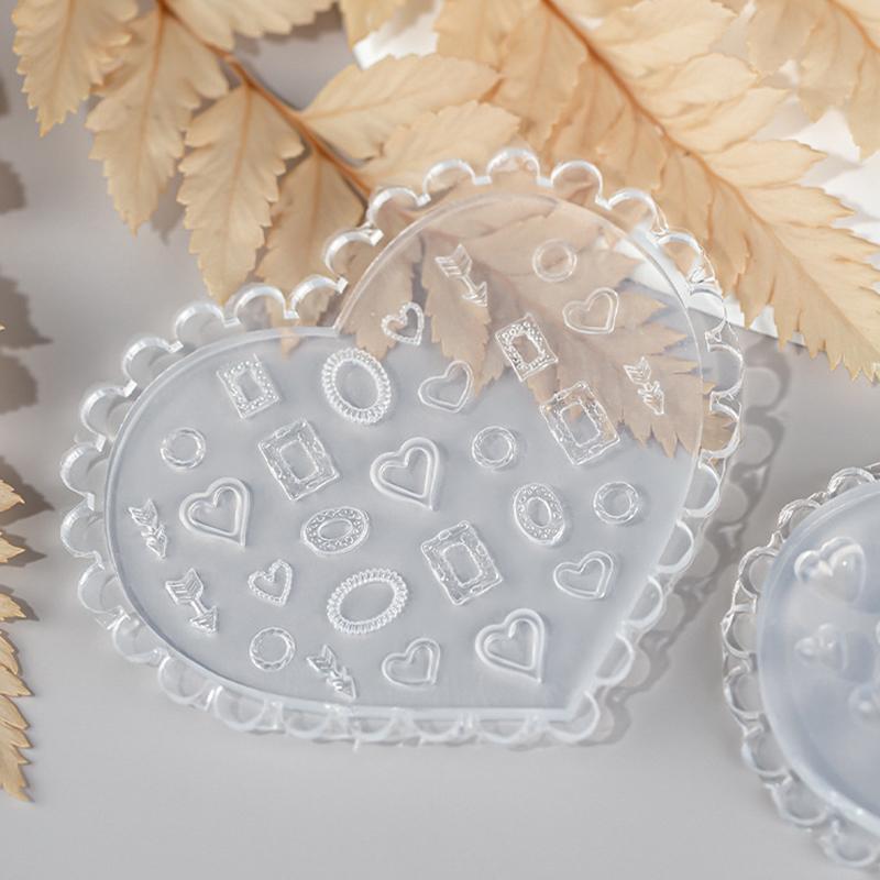 1Pcs 3D Bow Tie Nail Art Heart Shape Silicone Mold Star  Shape Mold Templates Gel Print Stencils Manicure Decoration