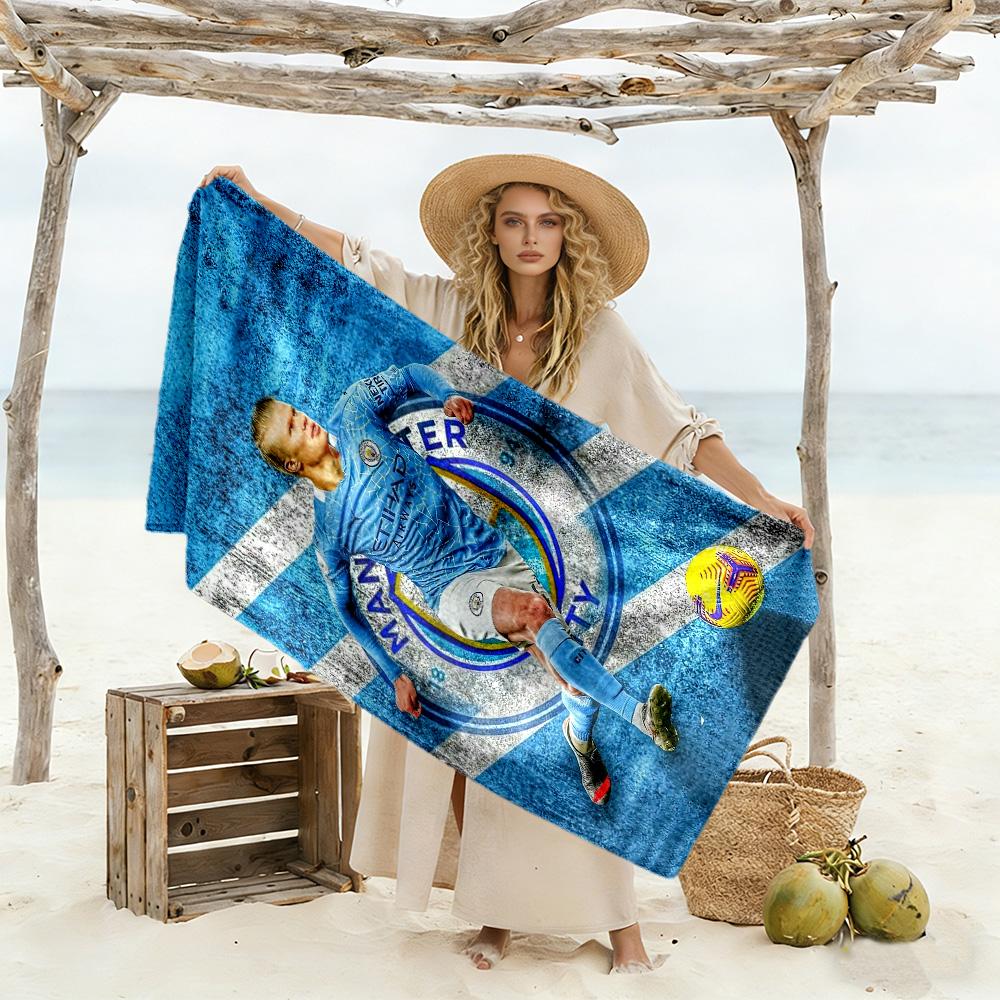 Haaland's Brilliant Performance Beach Towel Super Soft & Absorbent Comfortable Lightweight