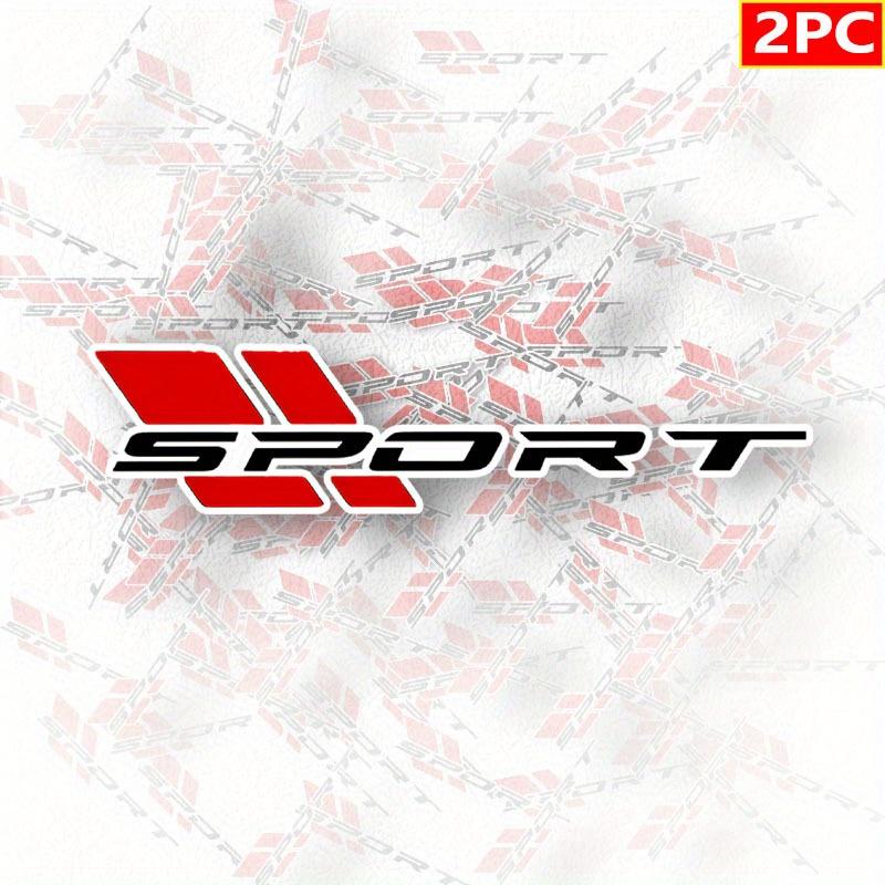 Two Pieces of Sports Badge Pattern Stickers, Suitable for Truck Fenders And Trunk Logos, Vinyl Car Decorative Additions, Placed on The Left Side,