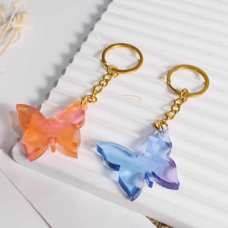 [HF]#1PC Silicone Mold Heart Star Flower Butterfly Pendant Making Geometry Handmade DIY Tool UV Epoxy Resin Silicone Moulds