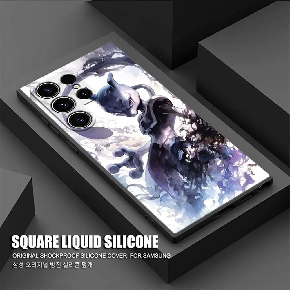 P-Pokemons Bulbasaurs Umbreons Gengars Draw S25 Ultra Case For Samsung Galaxy S25 S24 S23 S20 S21 FE S22 Ultra Plus Phone Cover
