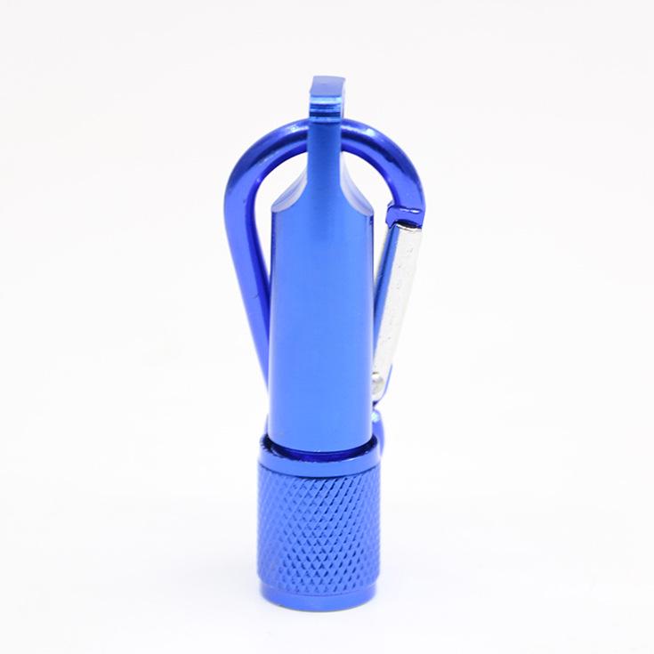 Mini LED Keychain Carabiner Flashlight, Portable Aluminum Alloy