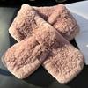 Winter Real Rex Rabbit Fur Scarf Korean Version Simple Long Scarf Warm Double-sided Thickened Fur Collar