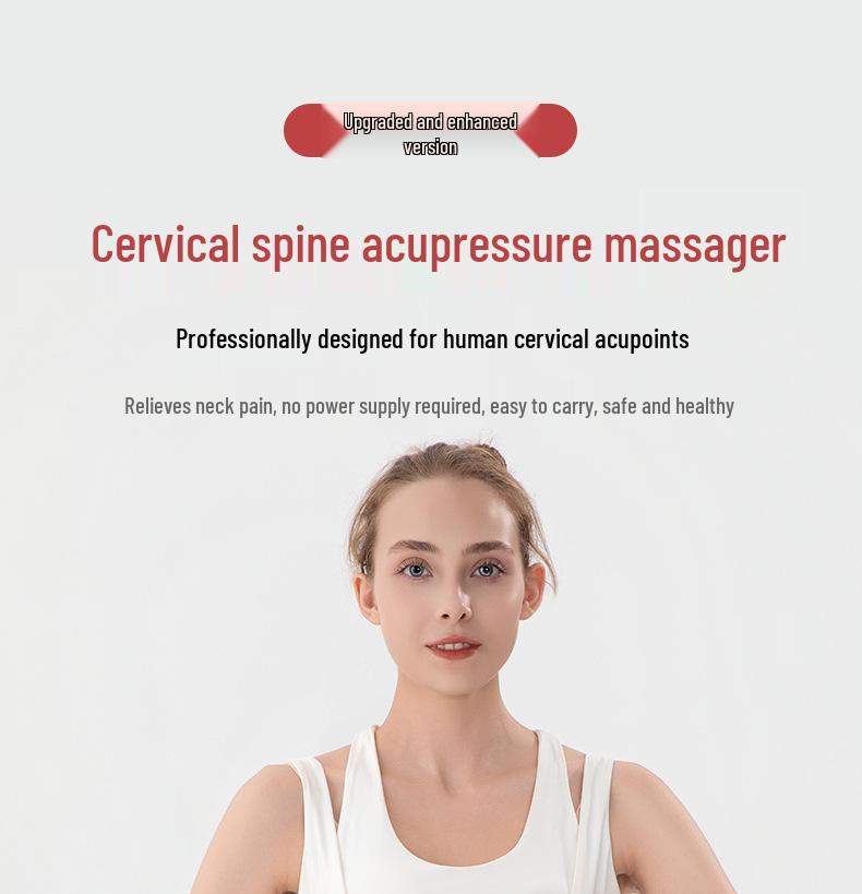 EVA Acupressure Massage Pillow & Mat for Cervical Spine, Shoulder Blade, and Neck Relief