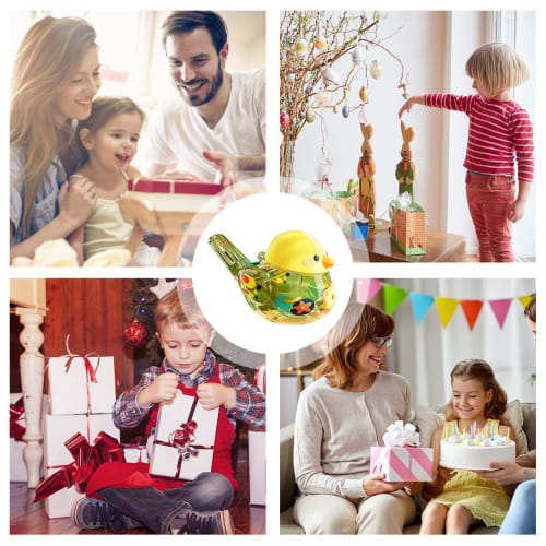 Bird Whistle for Kids, Bird Caller - Fun Water Whistle | Musical Instrument, Portable Whistle, Educational Musical Toy for Kids, School Prize