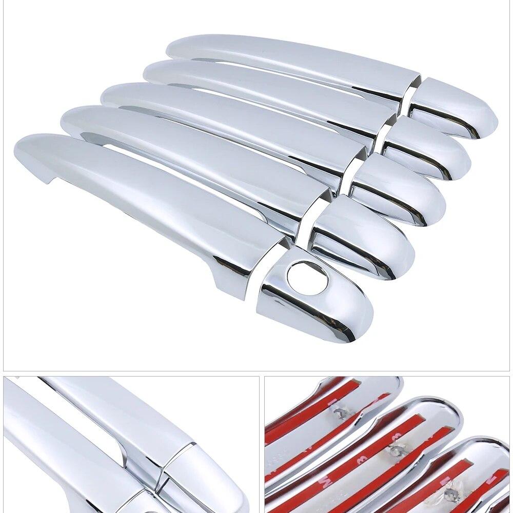 Chrome Handles Cover  Trim Set for Toyota Land Cruiser Prado J120 120 2003~2009 LC120 Accessories Stickers Car Styling 2004 2005