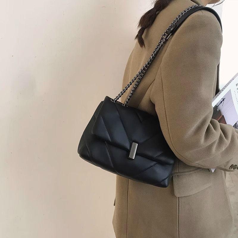 French niche bag women's summer 2025 new trendy fashion diamond chain tote bag versatile ins messenger bag