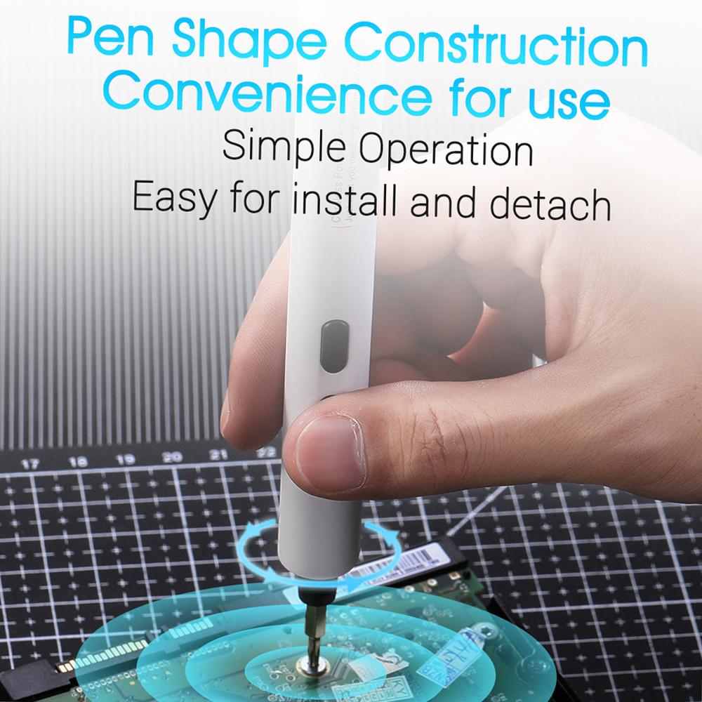 Electric Power Screwdriver Portable Cordless Magnetic Screw Driver Precision Hand Screwdriver Bit Set For Laptop PC
