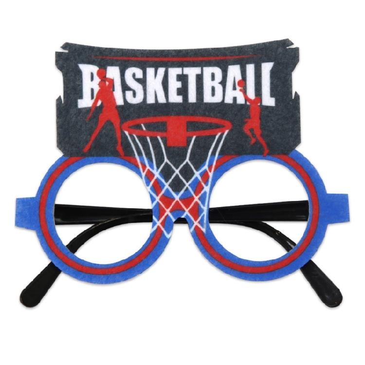 Plastic Basketball Eyeglass Basketball Glasses Frame Photo Booth Props Basketball Game Eyeglass Eyewear Gifts Women Men