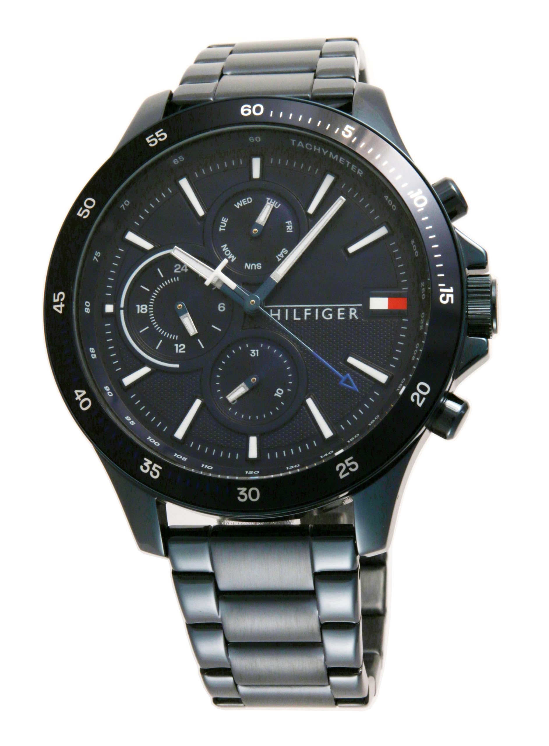 

[Tommy Hilfiger] Men s Watch Blue Case Stainless Steel Strap 1791720 [Item]