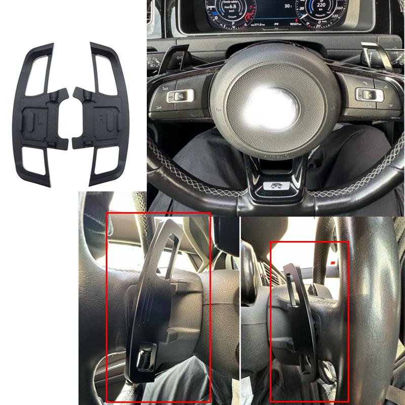 2X Car Steering Wheel Paddle Shift Extend Shifter For VW GOLF GTI R GTD GTE MK7 7 For POLO GTI Scirocco 2014 2015 2016 2017 2018