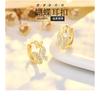 Women Fashion Plated S925 Silver Butterfly Zircon Buckle Earrings For Ladies