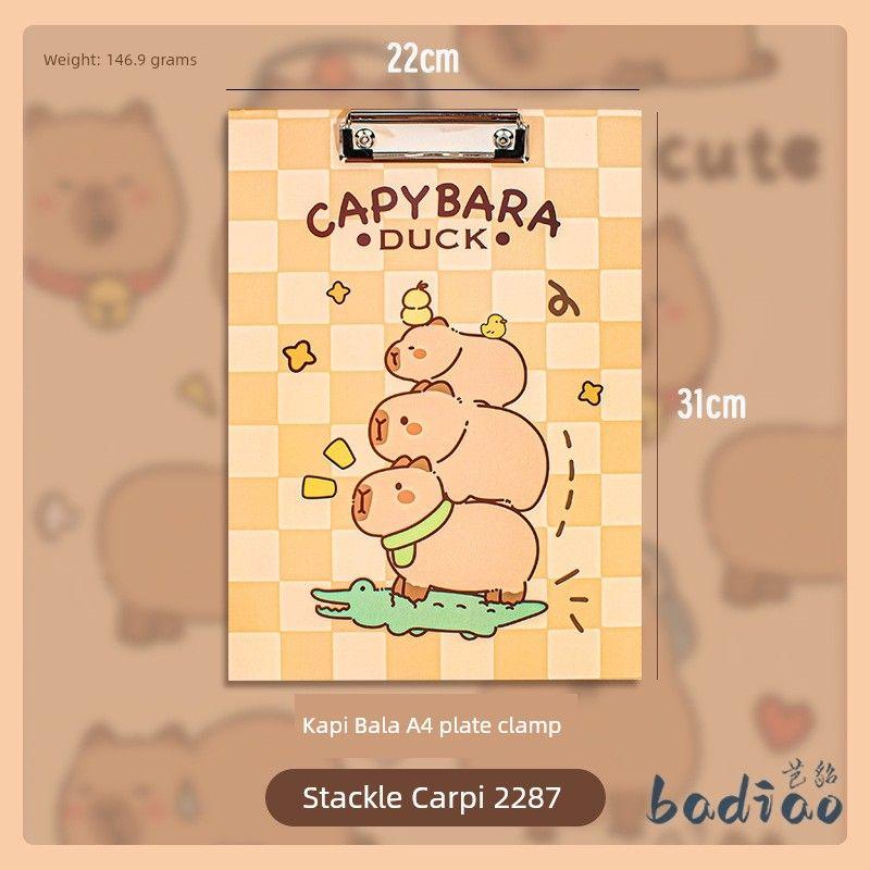 Paper Foldable Hard Base Plate Clip Capybara Vertical Version Test Paper Jenga Capy-Board Clamp
