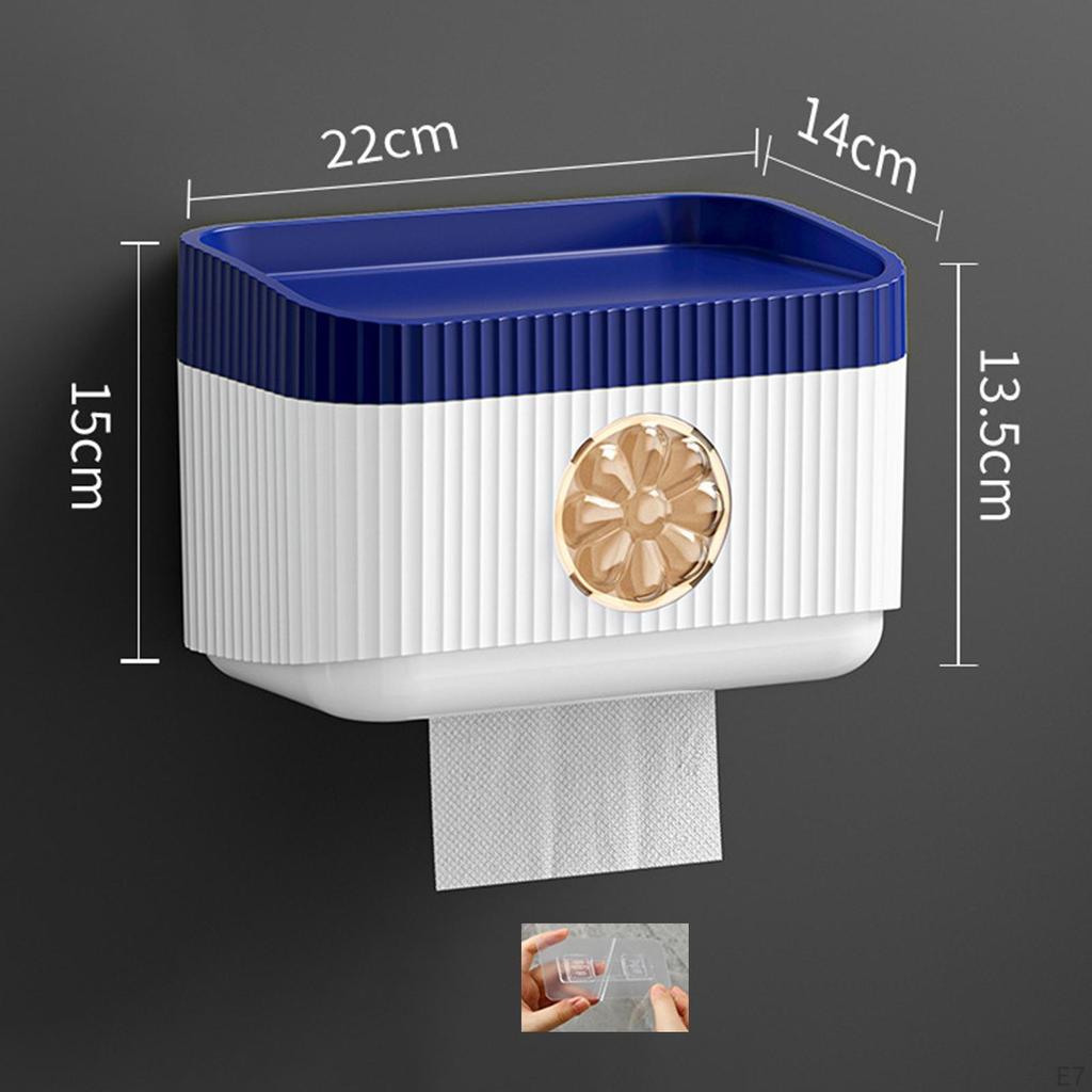 Bathroom Tissue Box Paper Toilet Holder Waterproof Multipurpose Storage