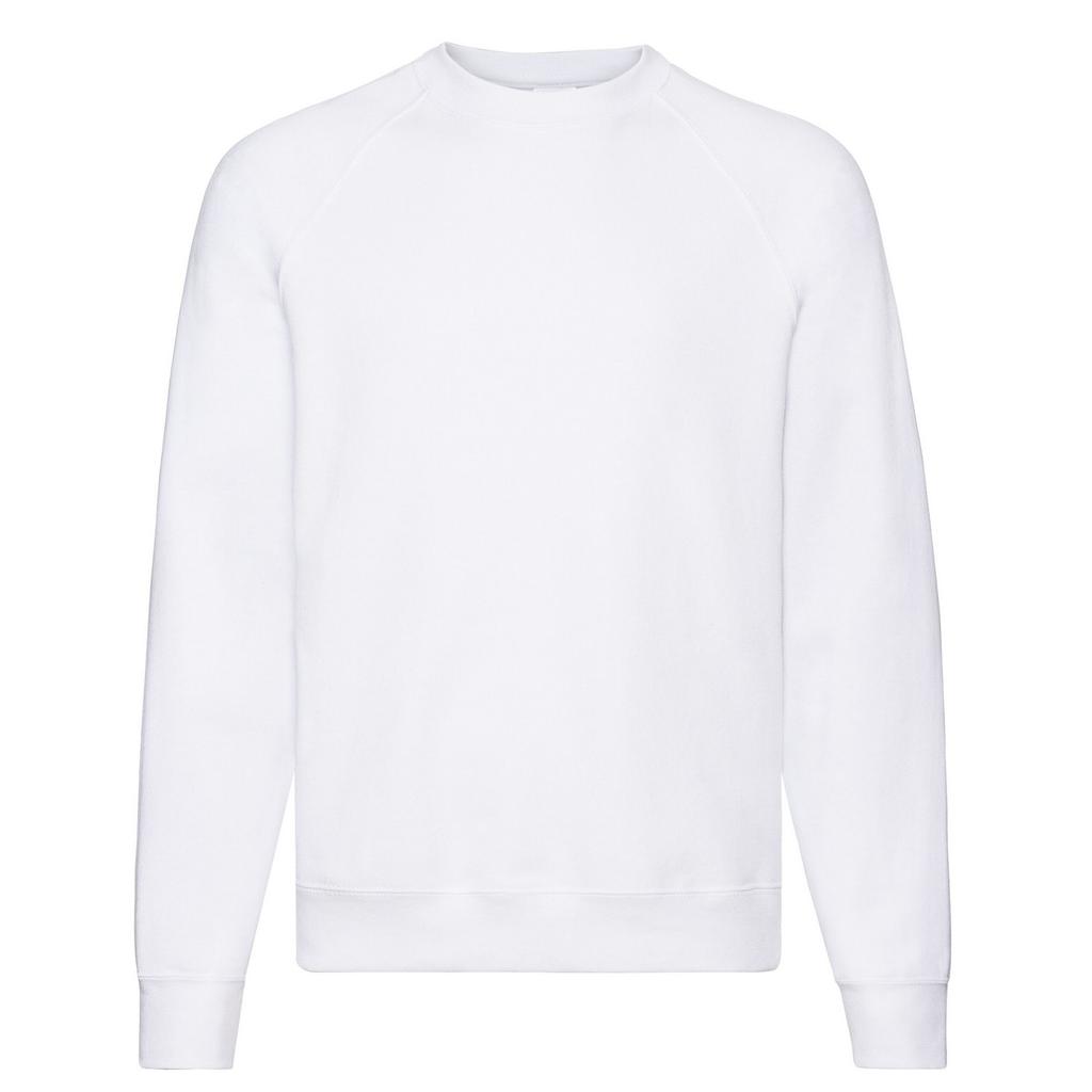 Fruit of the Loom Mens Classic Plain Raglan Sweatshirt